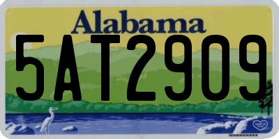 AL license plate 5AT2909