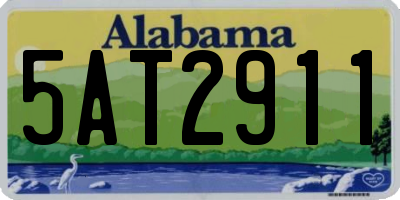 AL license plate 5AT2911