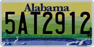 AL license plate 5AT2912