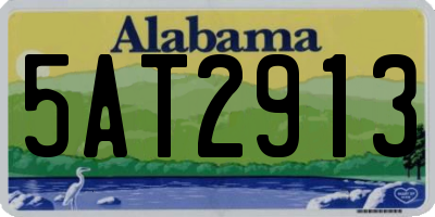 AL license plate 5AT2913