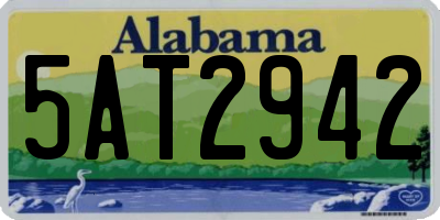 AL license plate 5AT2942