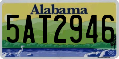 AL license plate 5AT2946