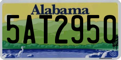 AL license plate 5AT2950