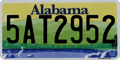 AL license plate 5AT2952