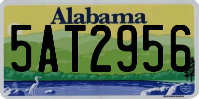 AL license plate 5AT2956