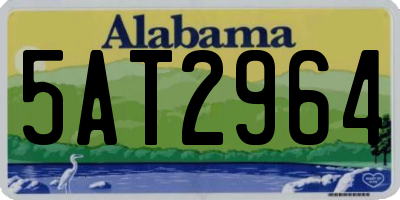 AL license plate 5AT2964