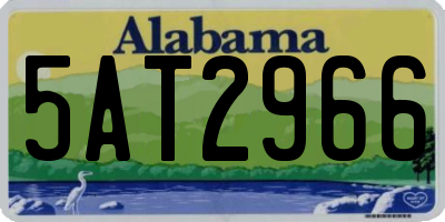 AL license plate 5AT2966