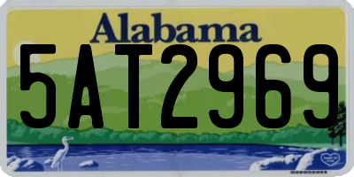 AL license plate 5AT2969