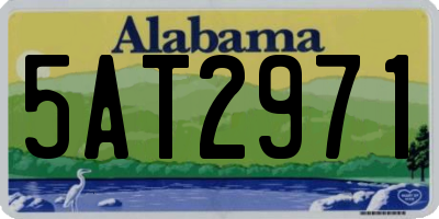 AL license plate 5AT2971