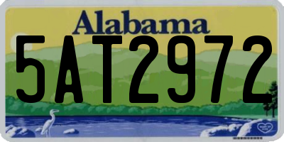 AL license plate 5AT2972