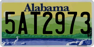 AL license plate 5AT2973