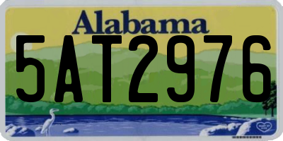 AL license plate 5AT2976