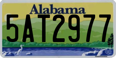 AL license plate 5AT2977