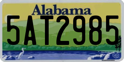 AL license plate 5AT2985