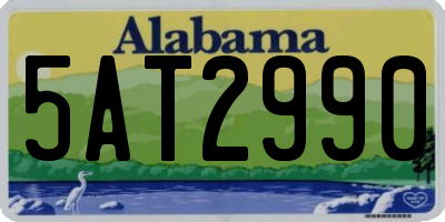 AL license plate 5AT2990