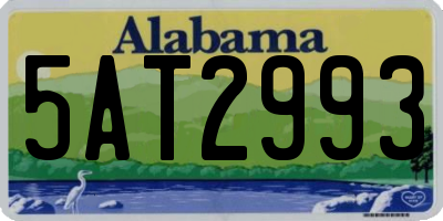 AL license plate 5AT2993