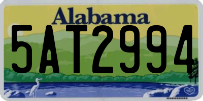 AL license plate 5AT2994