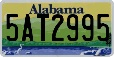 AL license plate 5AT2995