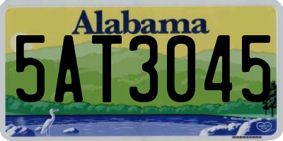 AL license plate 5AT3045