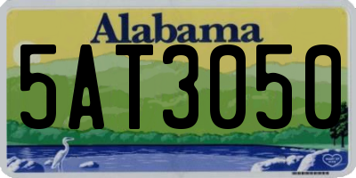 AL license plate 5AT3050