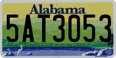 AL license plate 5AT3053