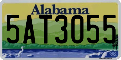 AL license plate 5AT3055