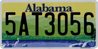 AL license plate 5AT3056