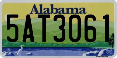 AL license plate 5AT3061