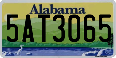 AL license plate 5AT3065