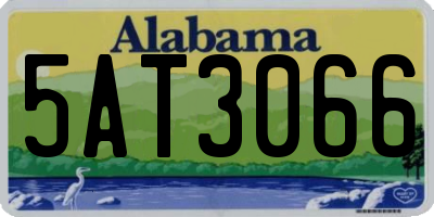 AL license plate 5AT3066