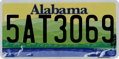 AL license plate 5AT3069