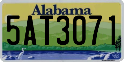 AL license plate 5AT3071
