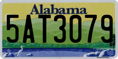 AL license plate 5AT3079