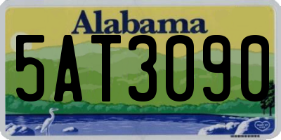 AL license plate 5AT3090