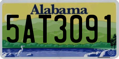 AL license plate 5AT3091