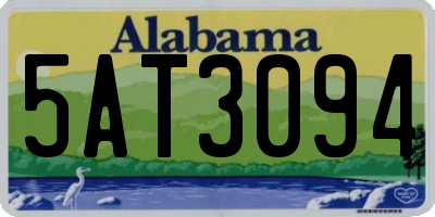 AL license plate 5AT3094