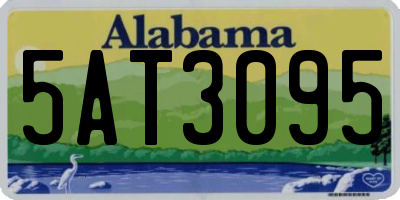 AL license plate 5AT3095