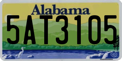 AL license plate 5AT3105