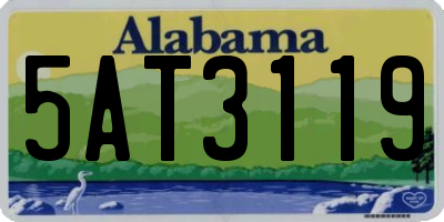 AL license plate 5AT3119