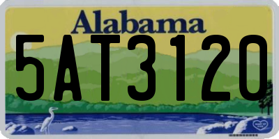 AL license plate 5AT3120