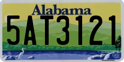 AL license plate 5AT3121