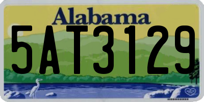 AL license plate 5AT3129