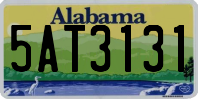 AL license plate 5AT3131