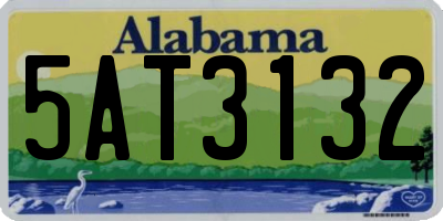 AL license plate 5AT3132