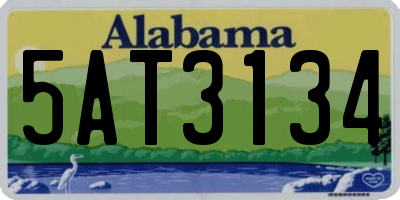 AL license plate 5AT3134