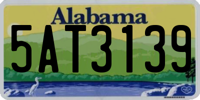 AL license plate 5AT3139