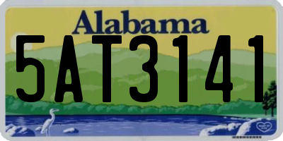 AL license plate 5AT3141