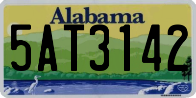 AL license plate 5AT3142