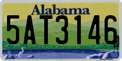 AL license plate 5AT3146