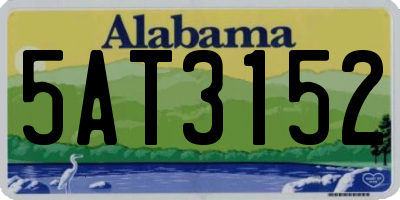AL license plate 5AT3152